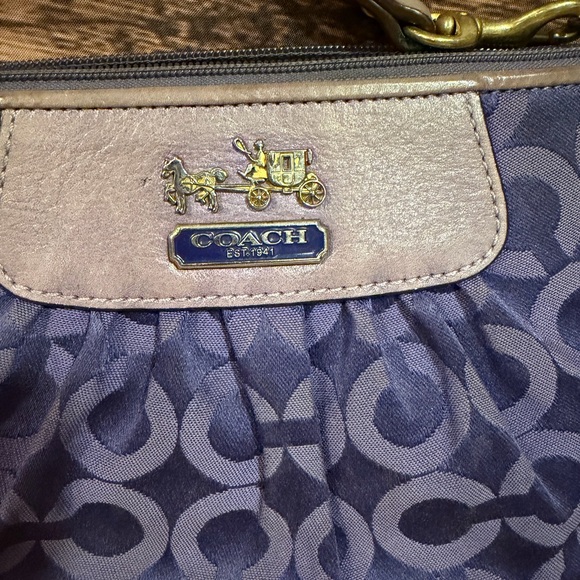 Coach Blue Patterned Clutch - Picture 2 of 16